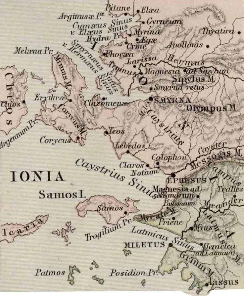 Colophon — an ancient city in Ionia near Izmir