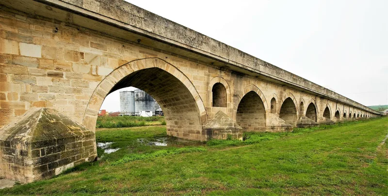 The Uzunköprü Bridge is the longest stone bridge in Turkey