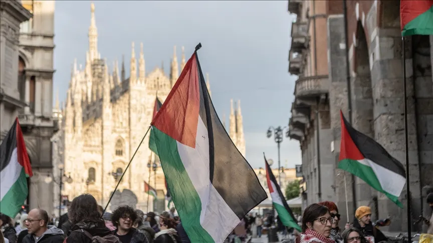 La «ley de la pena de muerte» de Israel, dirigida contra los prisioneros palestinos, fue objeto de protestas en Italia