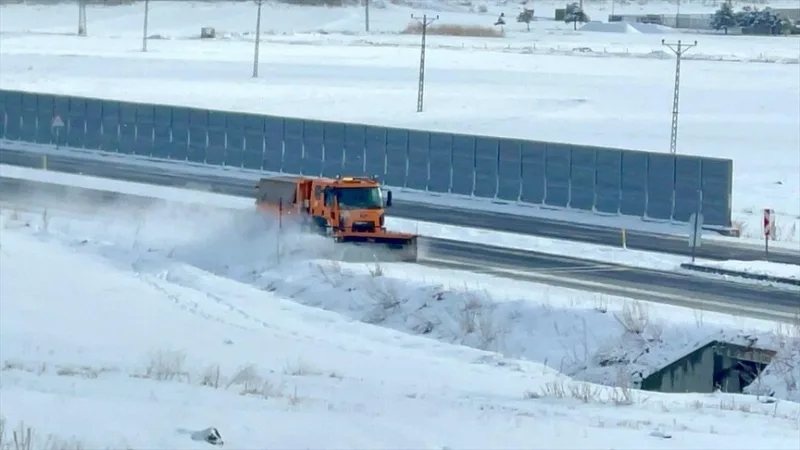 Le froid s'est fait sentir à Erzurum, tandis que la neige a touché Ardahan, Ağrı et Kars